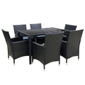 NNEDSZ Outdoor Furniture 7pcs Dining Set-0