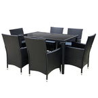 NNEDSZ Outdoor Furniture 7pcs Dining Set-3
