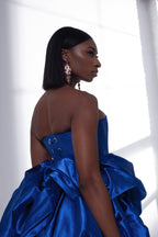 Azure Radiance Corset Dress