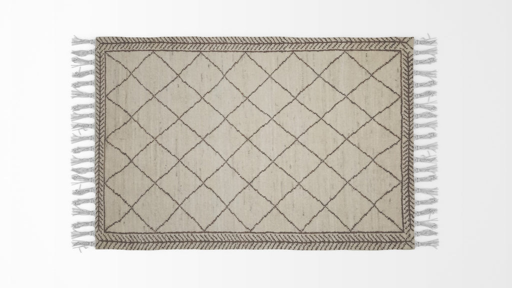 Moroccan -Pearl -Bush- Woolen- Rugs