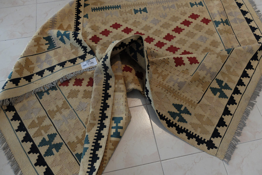 golden red kilim